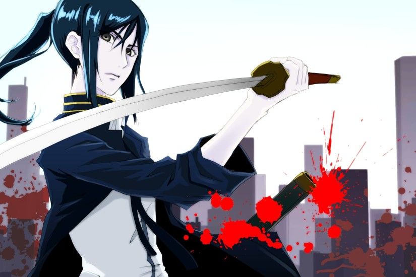 Anime - K Project Sword Katana Warrior Weapon Kuroh Yatogami Wallpaper