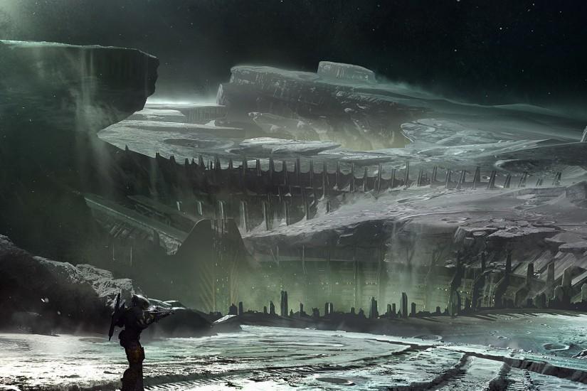 Destiny Wallpaper 1080p Moon surface landscape destiny