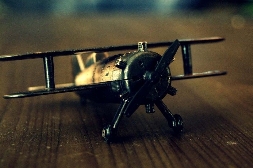 Old Airplane Toy HD Wide Wallpaper for Widescreen