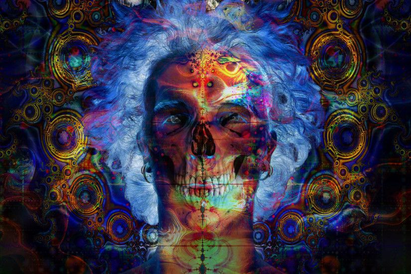 Outstanding Skull Trippy Wallpaper