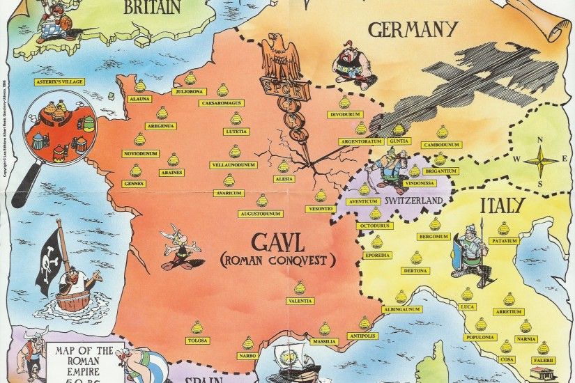 asterix to the rescue map.