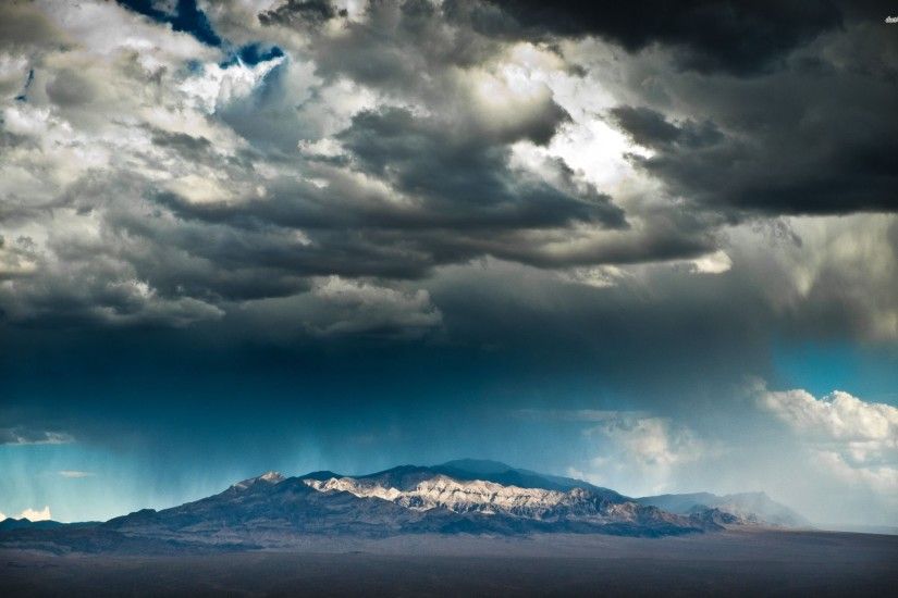 Storm Brewing Over The Mountain Range