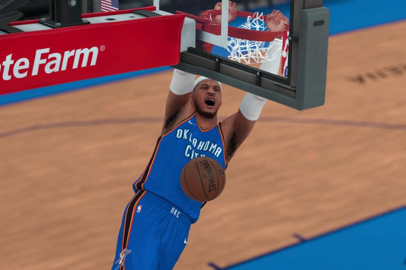 Carmelo Anthony won't improve the Thunder, according to 'NBA 2K18' | NBA |  Sporting News