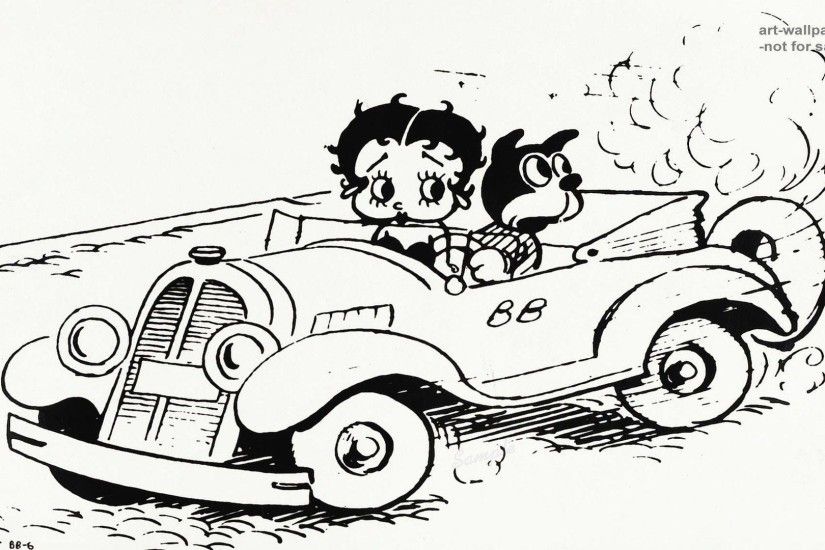 Images For > Betty Boop Black And White