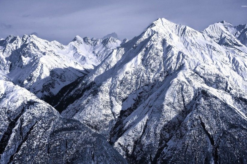 Snowy rocky mountains wallpaper - Nature wallpapers - #36084