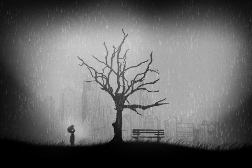 Preview wallpaper limbo, ruins of city, puzzle-platformer 1920x1080