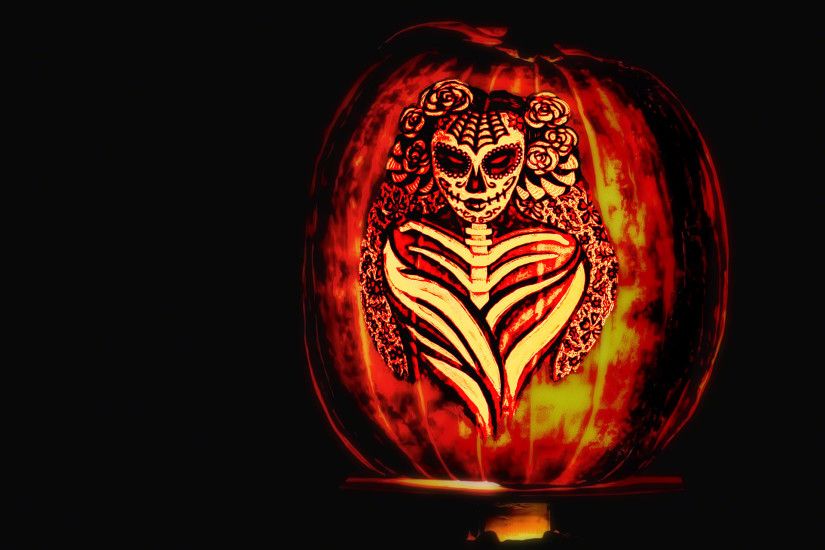 Scary-Pumpkin-Carving-Wallpaper