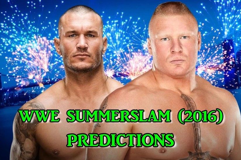 WWE SummerSlam 2016 Randy Orton vs. Brock Lesnar Predictions (WWE 2K16) -  YouTube