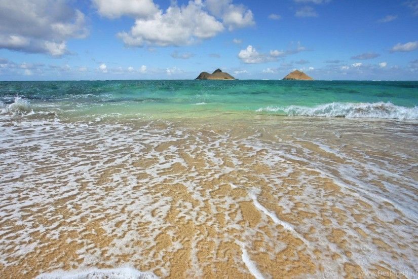 Desktop, Backgrounds, Wallpaper, Hawaii, Lanikai, Beach, Shoreline .