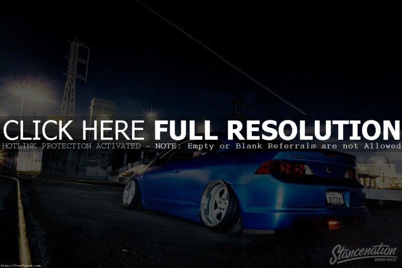 Blue Acura RSX Type S HD Desktop Wallpaper