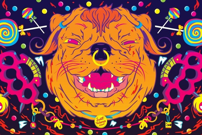 Trippy Dog : Trippy Background and Wallpapers