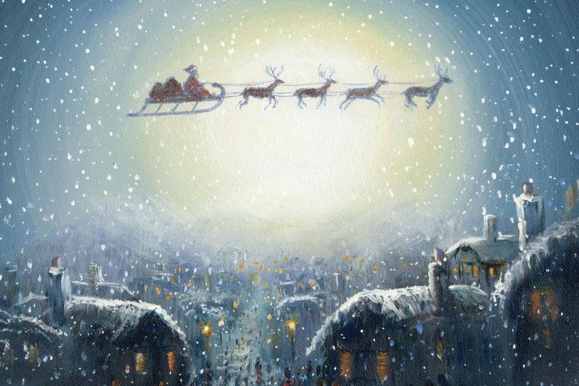 Santa Claus Art Wallpaper HD