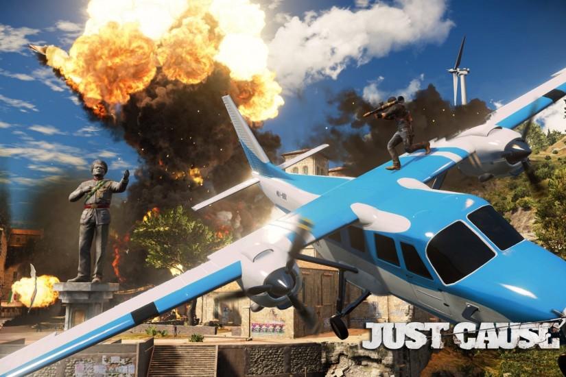 Rico Rodriguez on a small plane - Just Cause 3 wallpaper 1920x1080 jpg