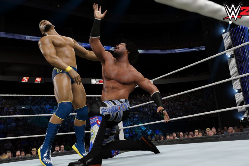 WWE 2K15 - Xavier Woods in Action 3840x2160 wallpaper