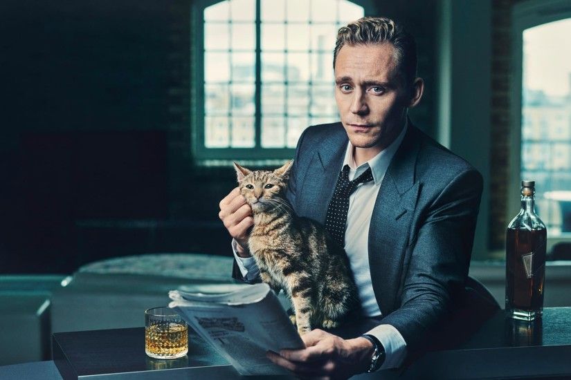 Tom Hiddleston with cat wallpaper 1080p pictures HD