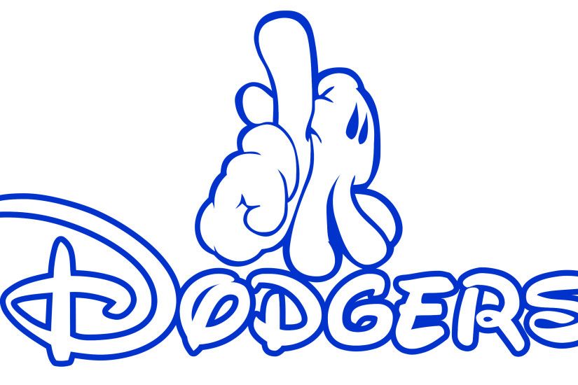 Mickey Mouse LA Dodgers Logo