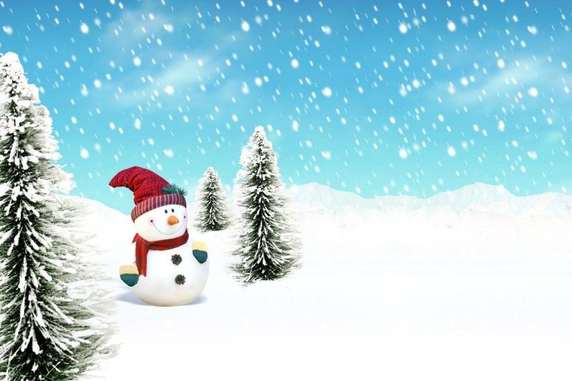 Christmas Snowman wallpaper
