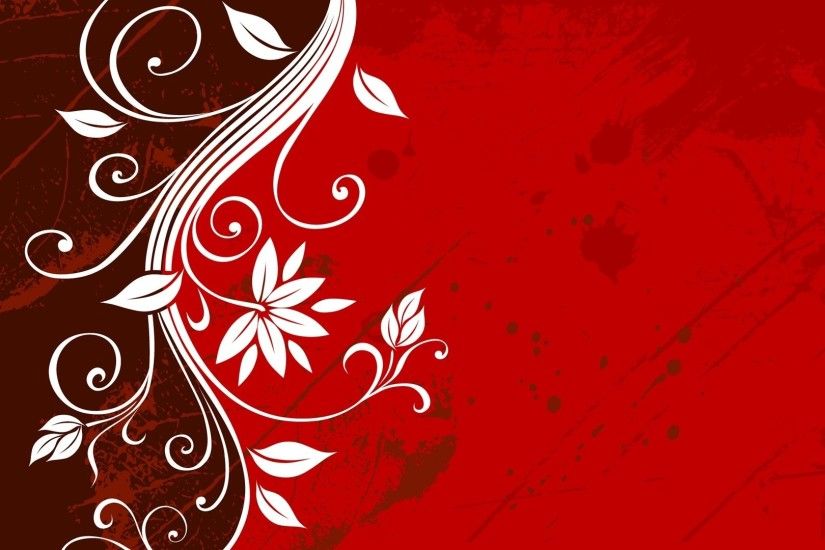 Awesome flowery design dark red background wallpapers