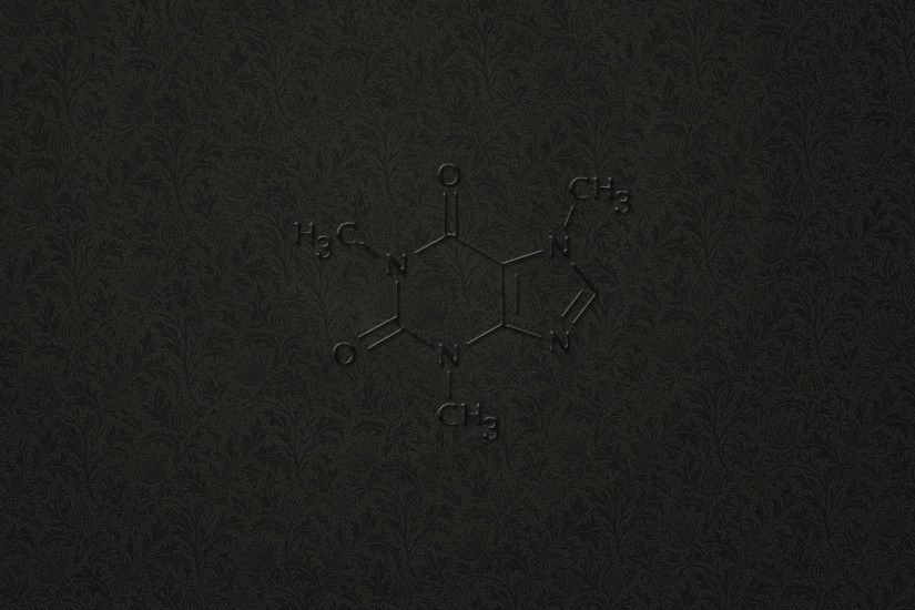 Caffeine Molecule Wallpaper by coshkun