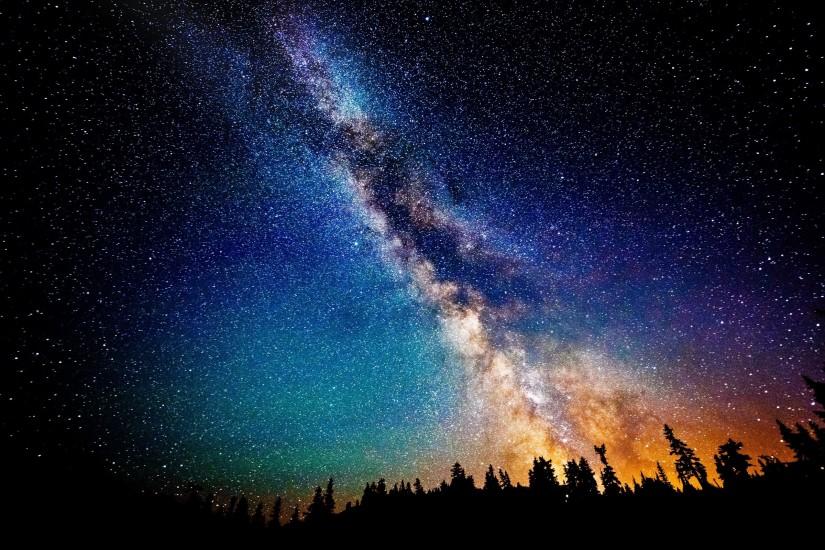 best starry night background 2560x1600 hd