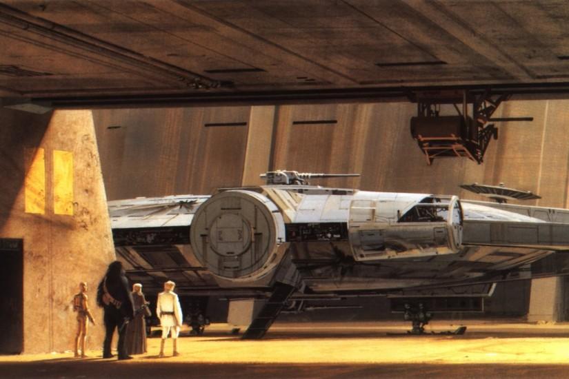 C3PO R2D2 Luke Skywalker Chewbacca Millennium Falcon Obi-Wan Kenobi  tatooine Star wars: New Hope wallpaper | 1920x1080 | 290250 | WallpaperUP