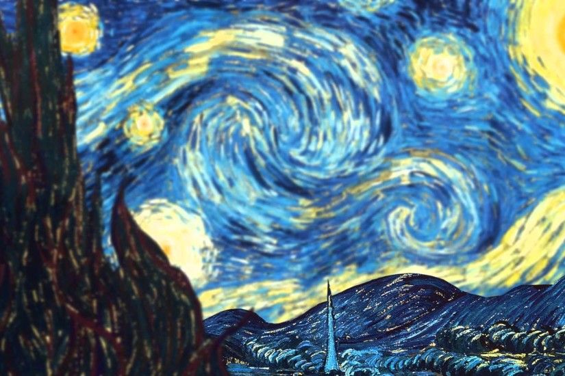 Van Gogh Starry Night Replica Painting - overstockArt ...