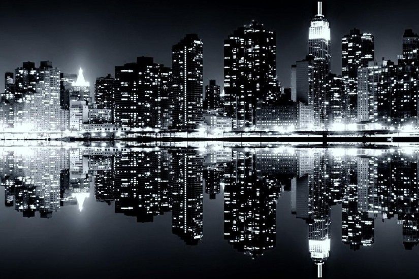 ... New York Skyline Black And White 811935 ...