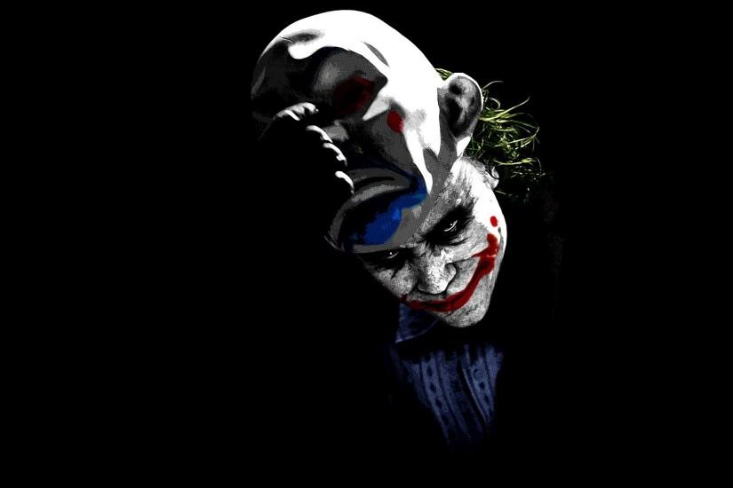movies The Joker clowns men green hair masks black background make up  wallpaper