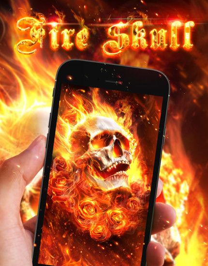 Cool fire skull live wallpaper!
