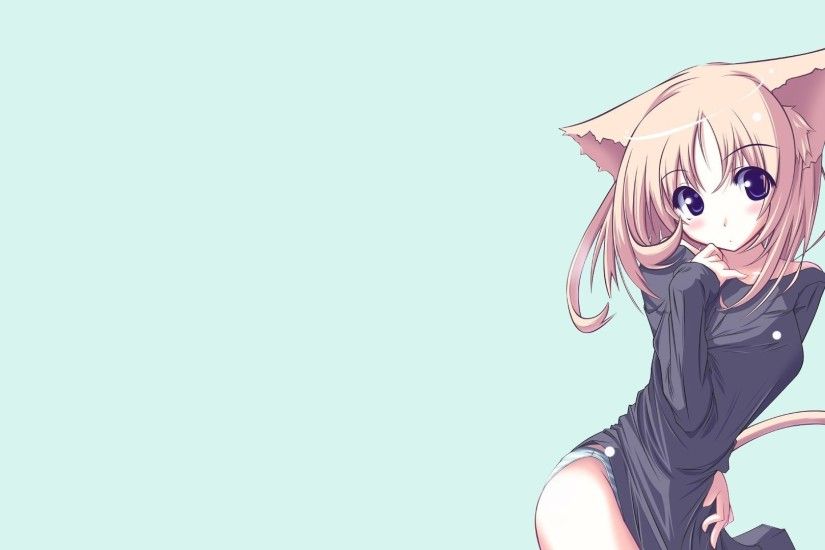 Anime Girl And Cat HD Wide Wallpaper for Widescreen (73 Wallpapers)