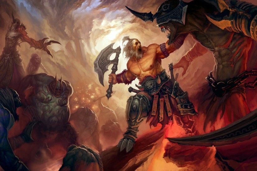 Video Game Diablo III Barbarian (Diablo III) Wallpaper