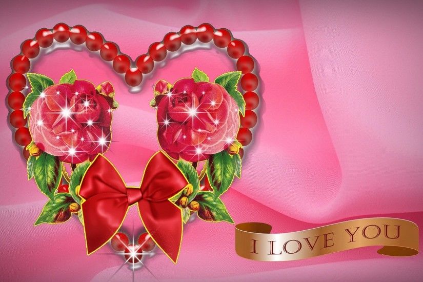 Pink Rose Flowers Love Wallpaper For Desktop, HD Love Wallpapers Love Flower  Images Wallpapers Wallpapers)