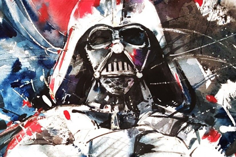 Preview wallpaper darth vader, star wars, abstraction, art 2048x2048