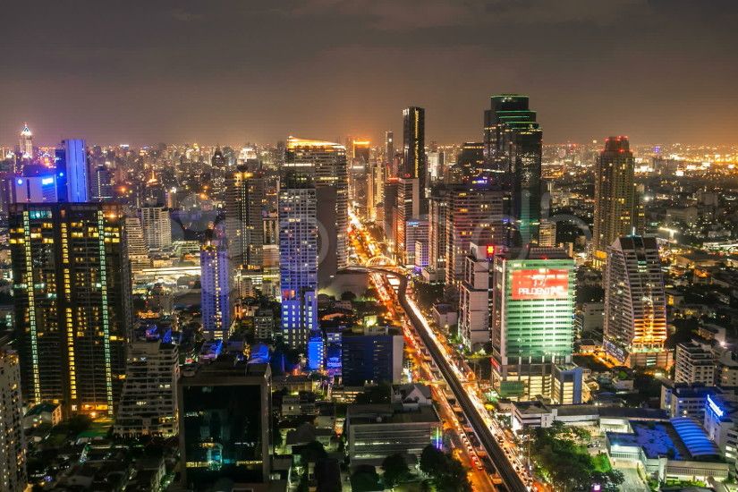 Bangkok Skyline At Night