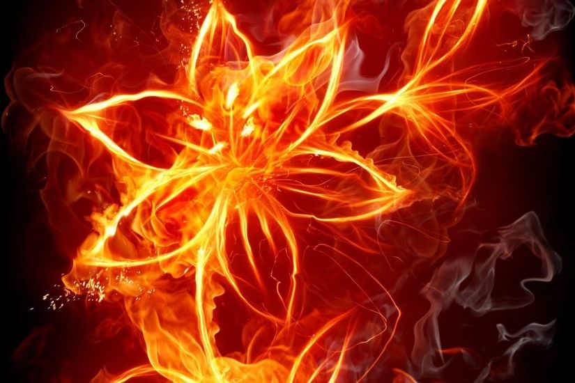 Fire-flower-flames-artwork-HD-Wallpaper