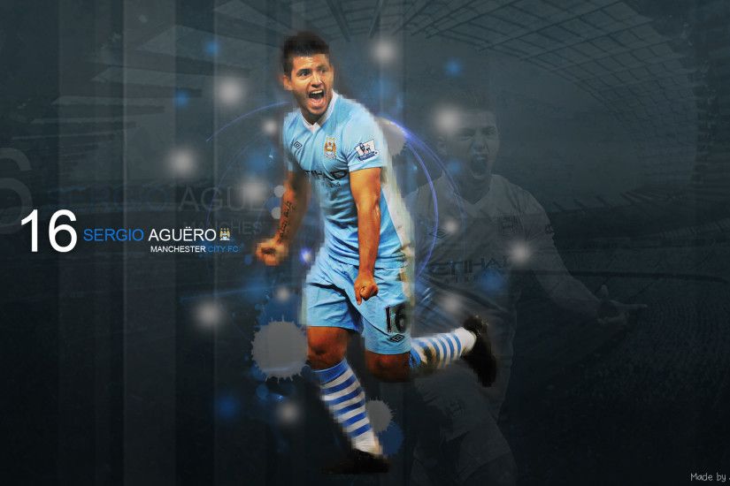 Sergio Aguero No #16 Wallpaper - Football HD Wallpapers