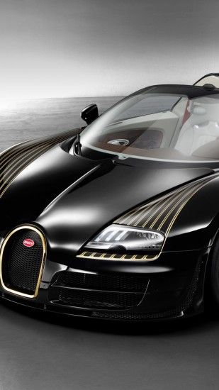 1080x1920 Wallpaper bugatti veyron, black bess, w16