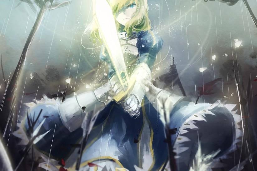 Anime Fate/Stay Night Saber (Fate Series) Wallpaper