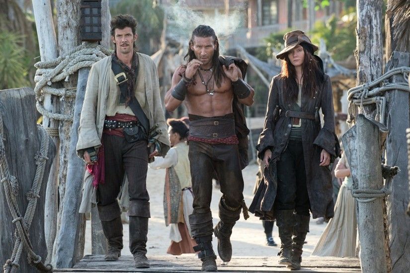 Picture: Toby Schmitz, Zach McGowan and Clara Paget in 'Black Sails.' Pic  is in a photo gallery for 'Black Sails' featuring 38 pictures.