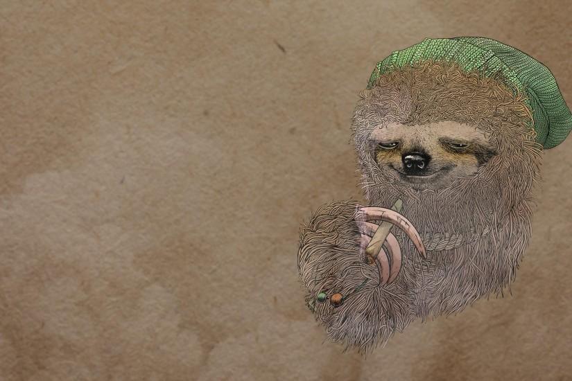 I made a wallpaper from the stoner sloth image.