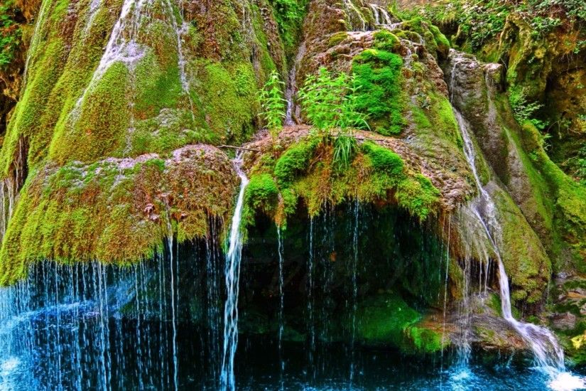 Beautiful Forest Waterfall Wallpaper Morning Romania ...