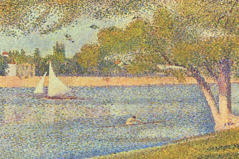 Georges seurat wallpapers background painting art wallpaper