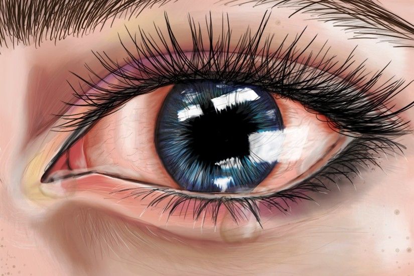 pin Drawn eyeball cry #13