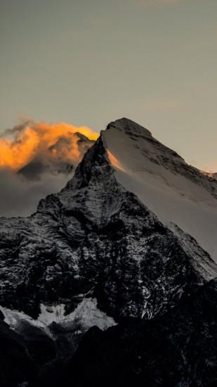Himalaya Mountains Sunset Fire #iPhone #6 #plus #wallpaper