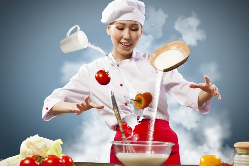 Cute Chef Photography Abstract Background Wallpapers on