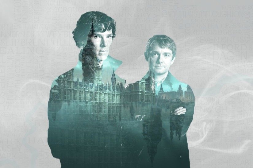 [Image]Got inspired to make a Sherlock desktop background, here is the  result!
