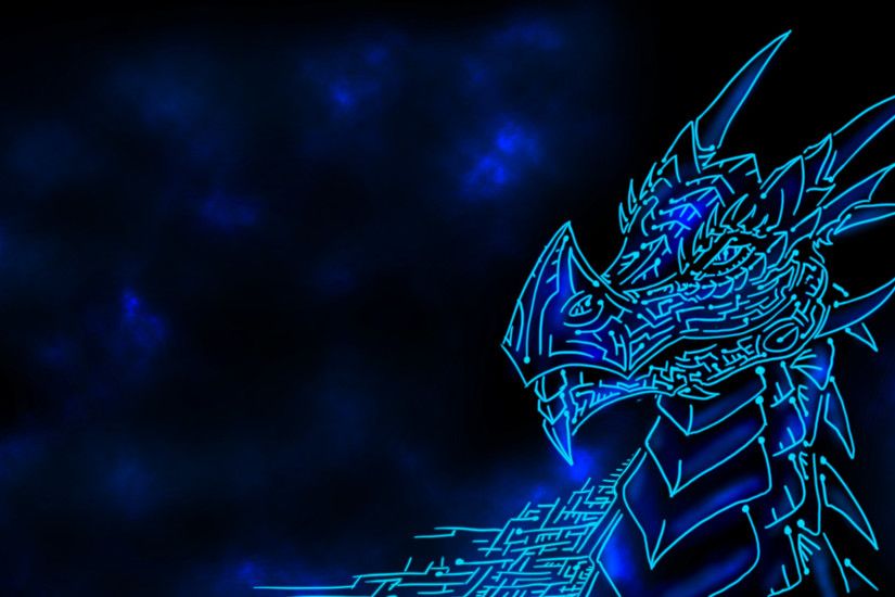 Cyber tribal dragon wallpaper thing: the sequel!