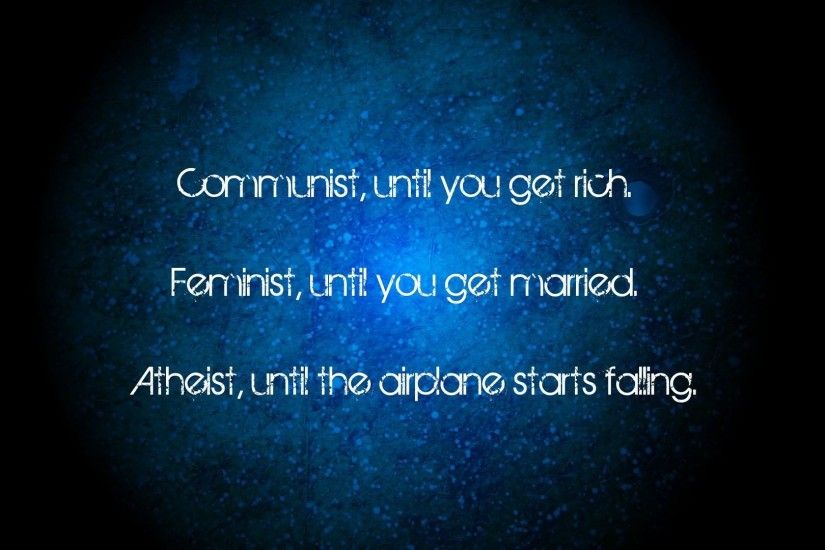 Communist, Feminist and Atheist HD Wallpaper. Â« Â»