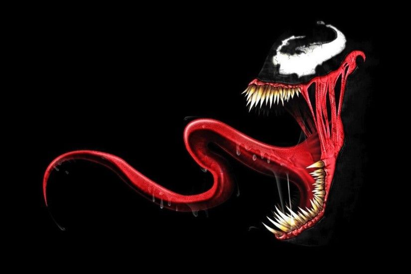 Backgrounds Black Comics Spider-Man Symbiote Tongue Venom