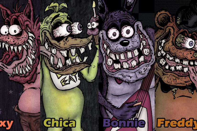 ... Five Nights at Freddy - Ed Roth Style (Wallpaper) by SestrenNK